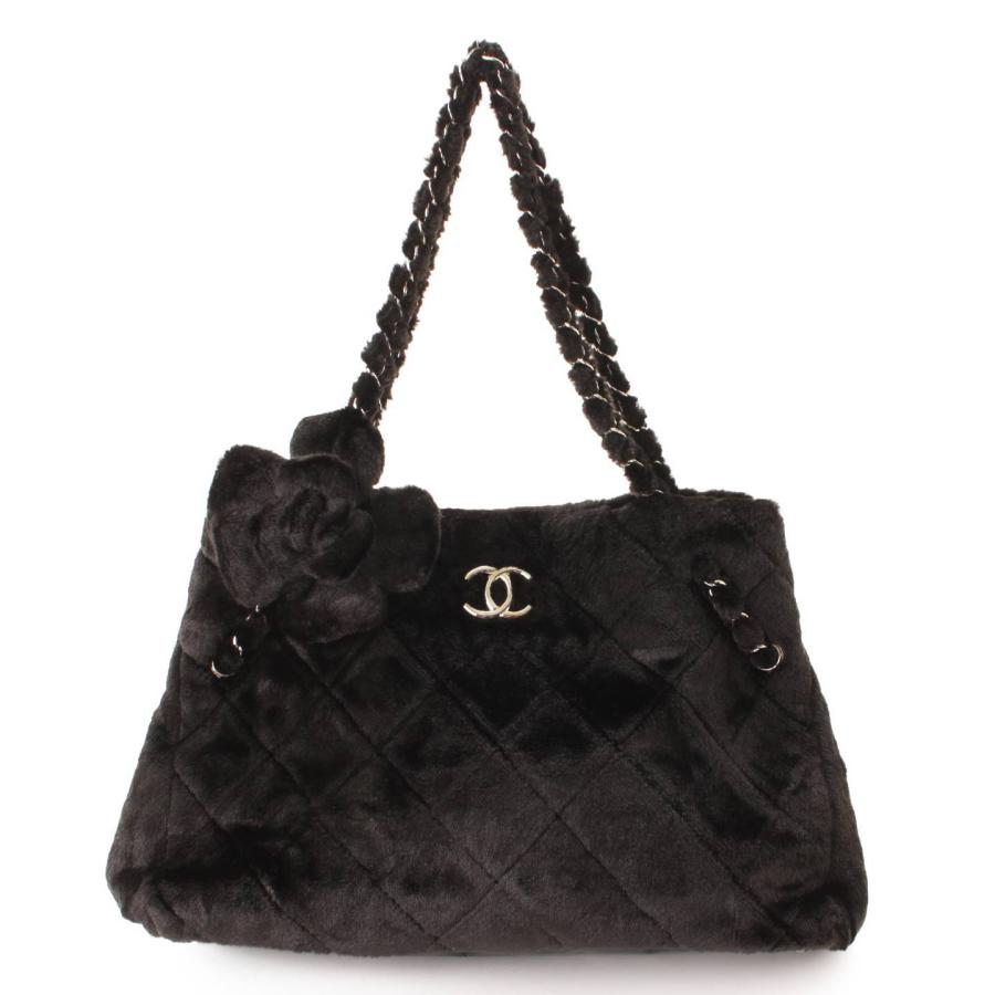 シャネル】Chanel ココマーク カメリア チェーンストラップ ファー  