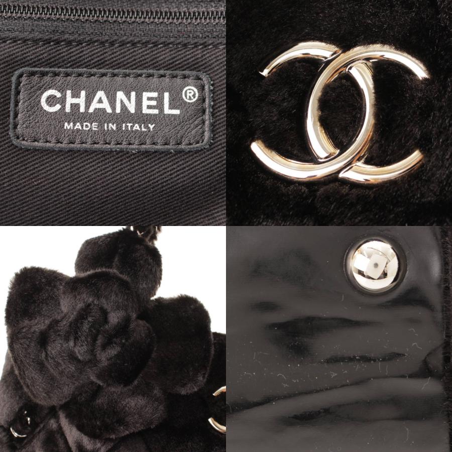 シャネル】Chanel ココマーク カメリア チェーンストラップ ファー  