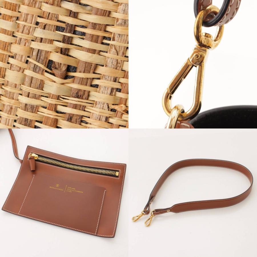 ソノタ】 ZANCHETTI ザンケッティ ラフィア 3WAYハンドバッグ  