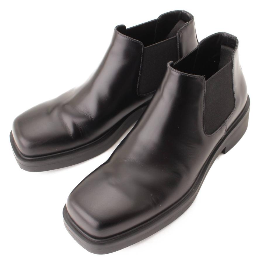直営店【PRADA】ブラッシュドレザー チェルシーブーツ (PRADA 直営店【PRADA】ブラッシュドレザー チェルシーブーツ (PRADA