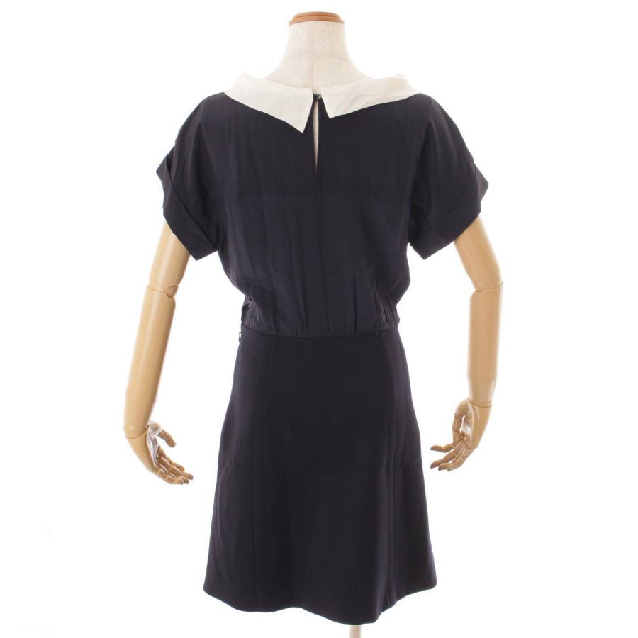 miumiu ミュウミュウ 半袖 ワンピース ネイビー