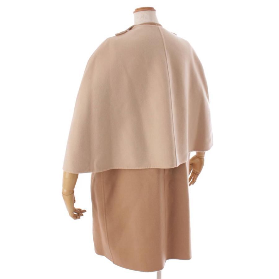 Drawer ウールリバーシブルファーケープコート 38 ドゥロワー