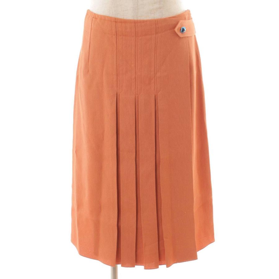 HERMES 【エルメス】Hermes 21SS メドール シルク混 プリーツ ラップ 
