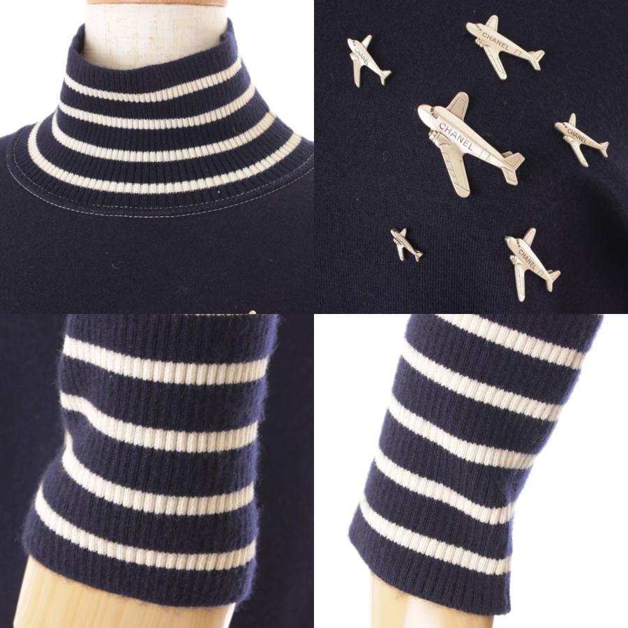 CHANEL 【シャネル】Chanel 08C エアライン モチーフ ハイネック  