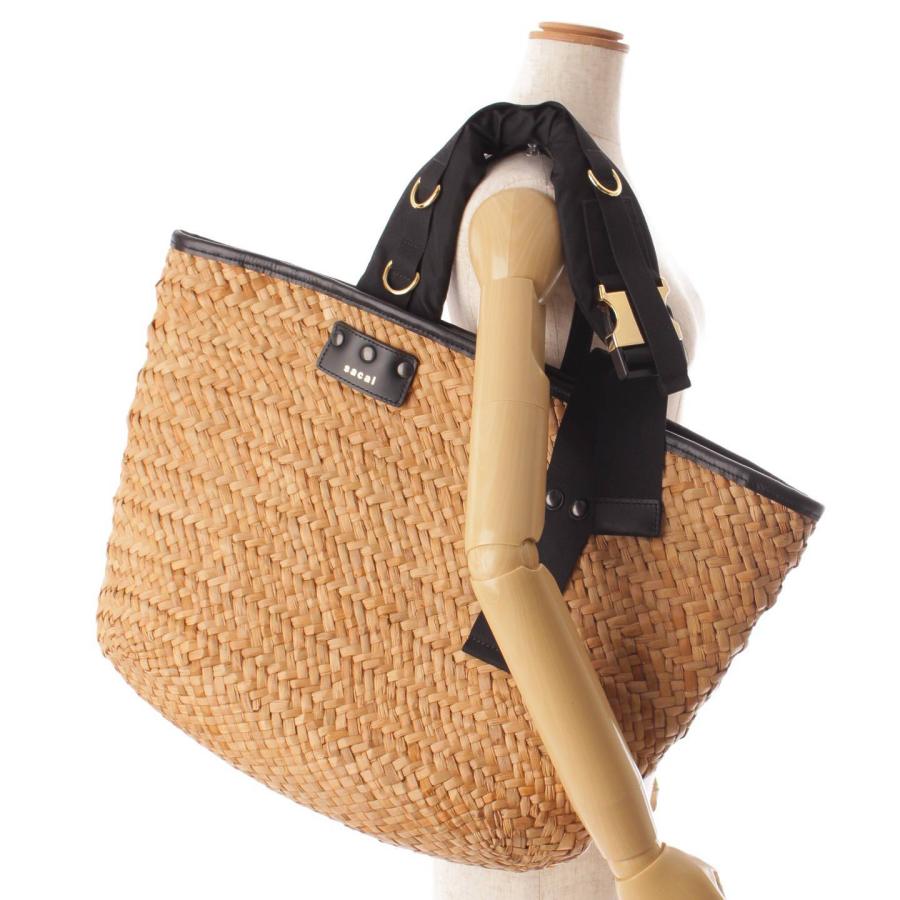 サカイ】sacai 21SS Hybrid Marche ラージ トートバッグ かごバッグ