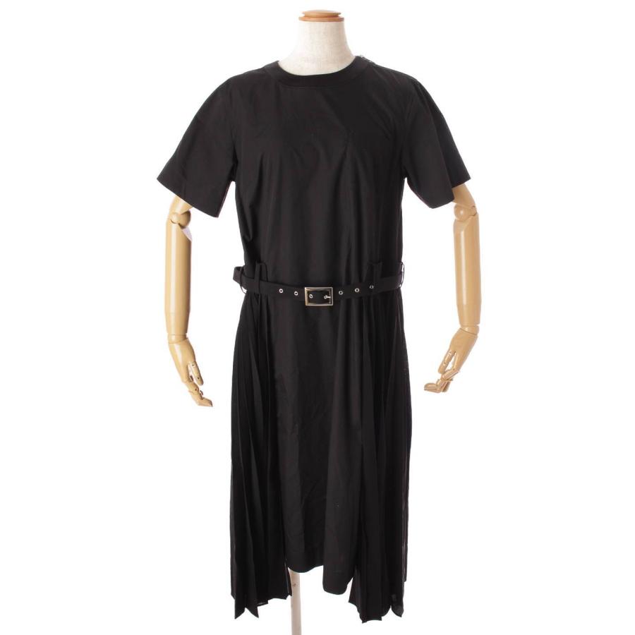 サカイ】sacai 20SS ベルト付き プリーツ ワンピース ドレス 5321