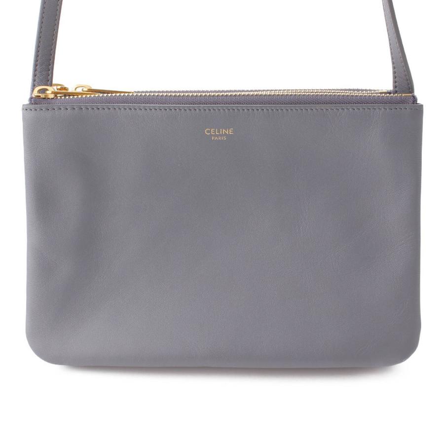 CELINE 【セリーヌ】Celine トリオ スモール レザー ショルダーバッグ  
