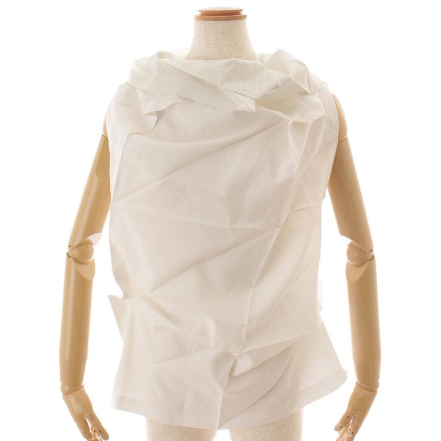 132 5.イッセイミヤケ アシンメトリックデザイン フレアスリーブ トップス