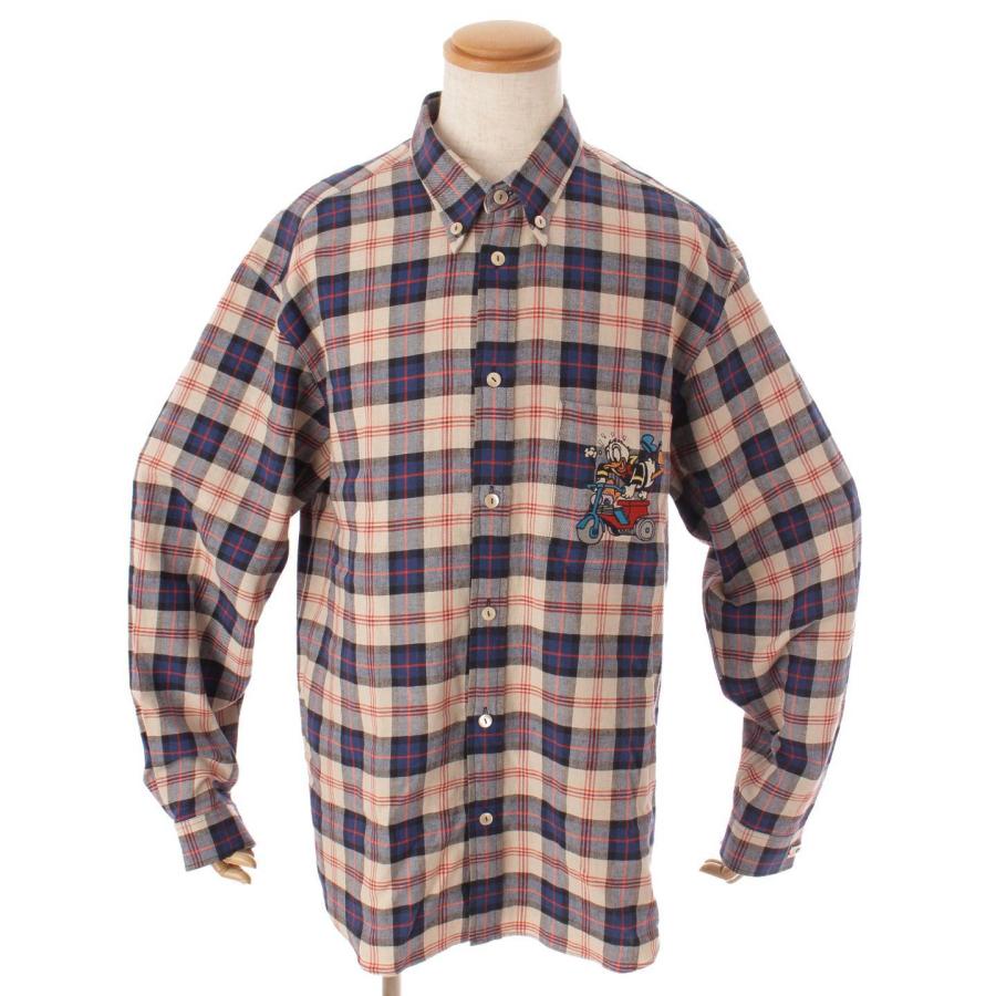 GUCCI × Disney ドナルドダック チェックシャツ