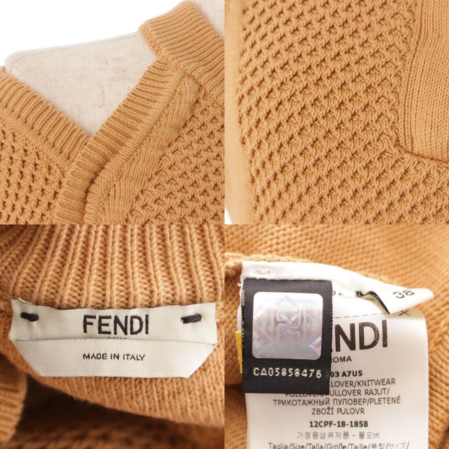 【フェンディ】Fendi　オープンショルダー ニット トップス FZY803 A7U5 ベージュ 38 【中古】【正規品保証】165882｜retrojp｜09