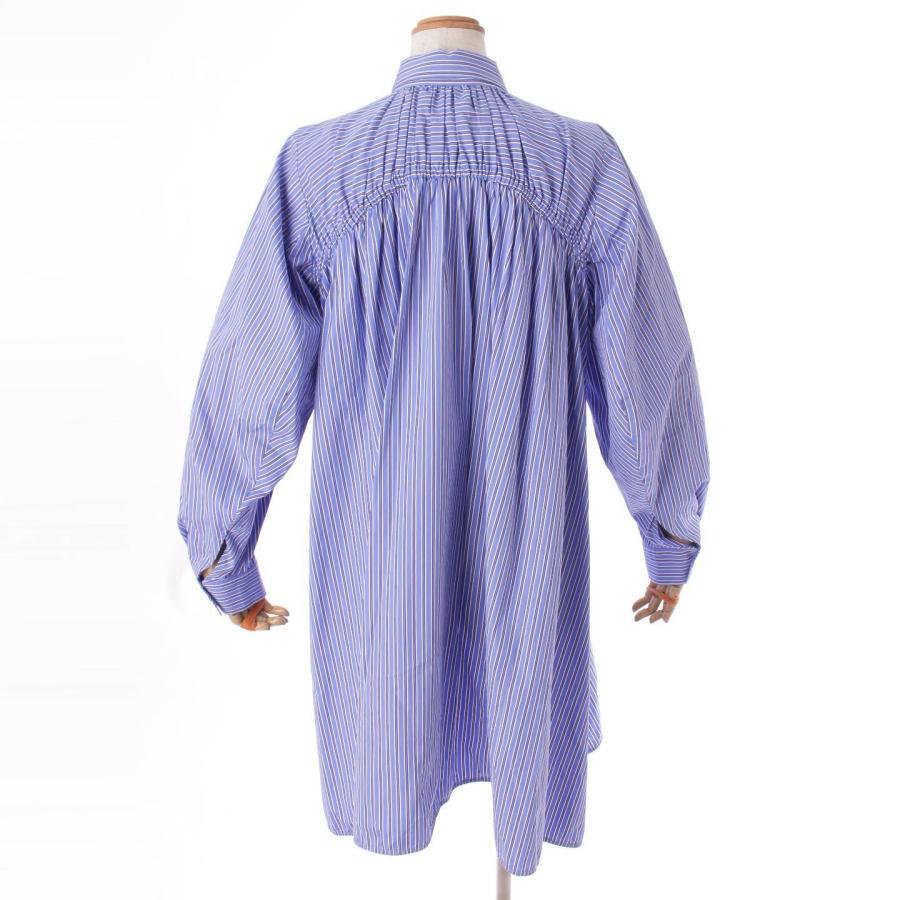 エンフォルド】ENFOLD SOKTAS ストライプ バックシャツ チュニック