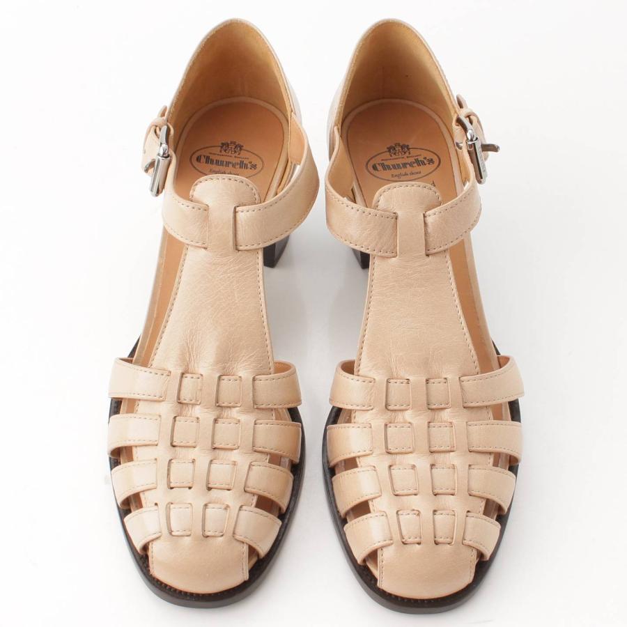 Church's ベージュ レザー ストラップサンダル 37 Church's ベージュ レザー ストラップサンダル 37