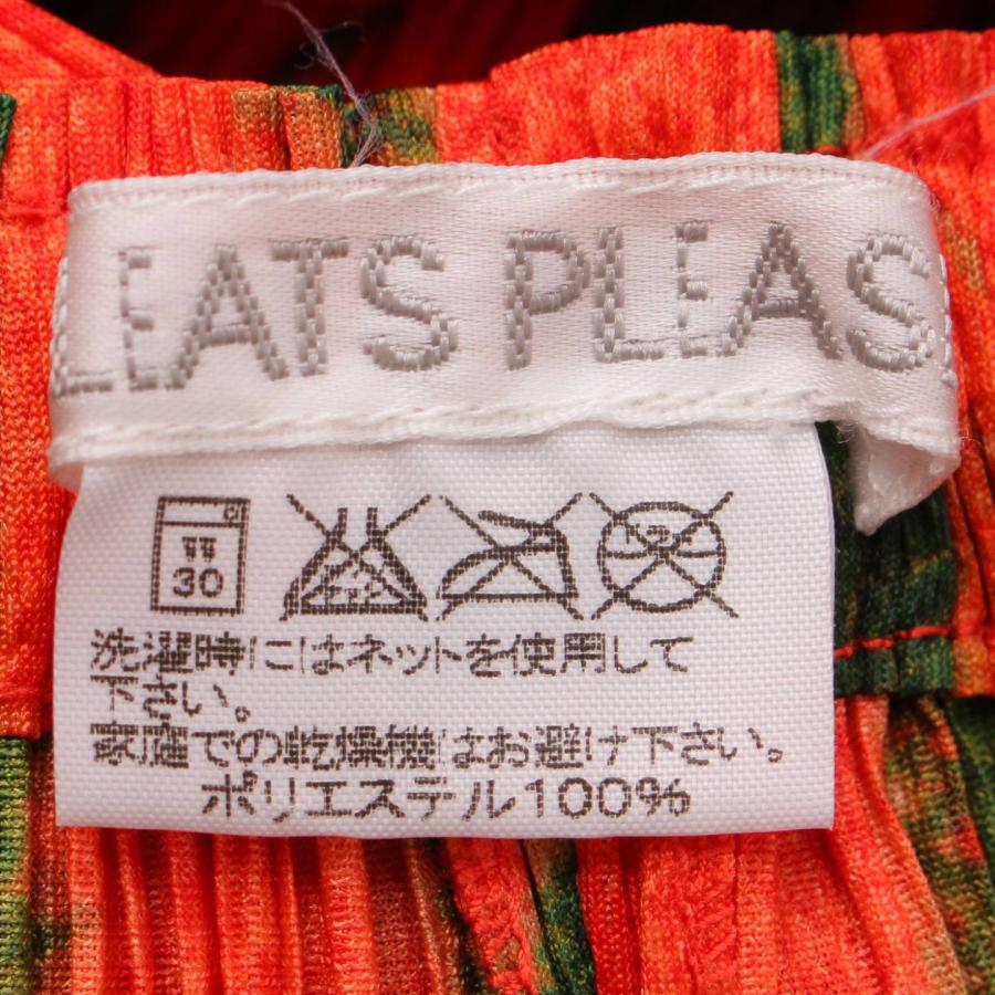 ISSEY MIYAKE】カットソープリーツプリーズ赤レッドL