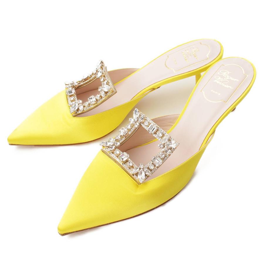 Roger Vivier 【ロジェヴィヴィエ】Roger Vivier サテン ストラス 