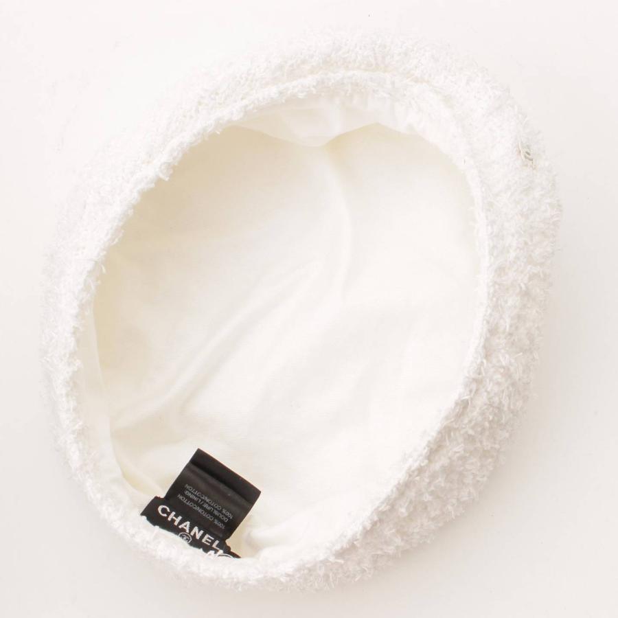 CHANEL 【シャネル】Chanel 19C ココマーク付き ツイード ベレー帽  