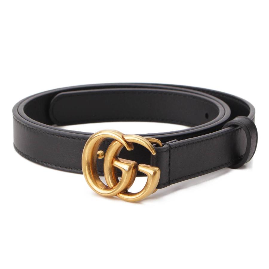 正規品　Gucci GG マーモントレザーベルト GG Marmont belt in black leather | GUCCI® US