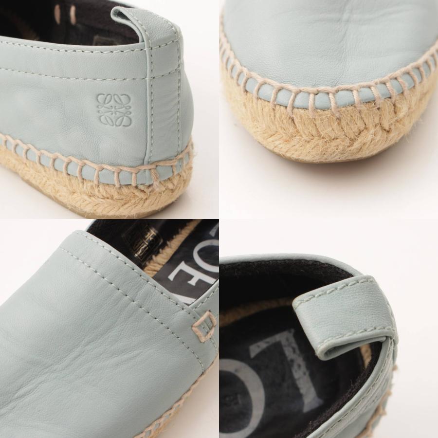 LOEWE 【ロエベ】Loewe エスパドリーユ レザー フラットシューズ 