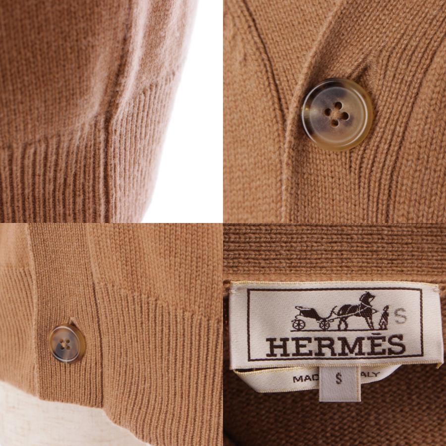 HERMÈS メンズ カシミヤ100% カーディガン HERMES 【エルメス】Hermes メンズ カエル刺繍 カシミヤ100