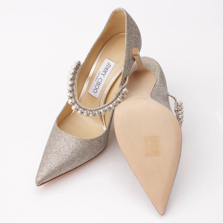 【新品】Jimmy choo パンプス パール ビジュー　メッシュバレーシューズ 新品】Jimmy choo パンプス パール ビジュー メッシュバレー