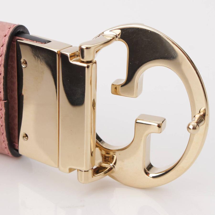 グッチ】Gucci GG ロゴ バックル レザー リバーシブル ベルト 450000 