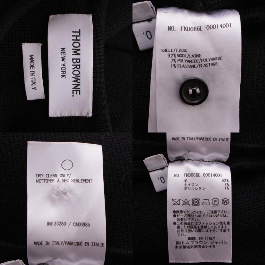 THOM BROWNE 【トムブラウン】Thom Browne ウール ニットワンピース 