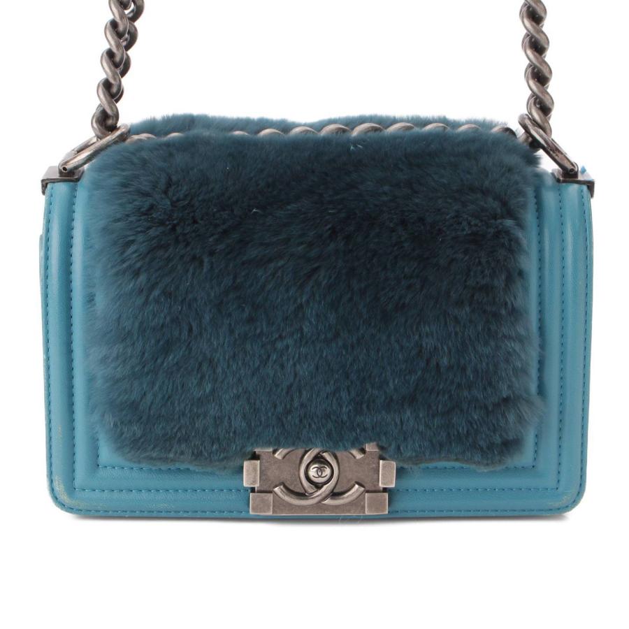 CHANEL 【シャネル】Chanel ボーイシャネル ラムレザー ココマーク 