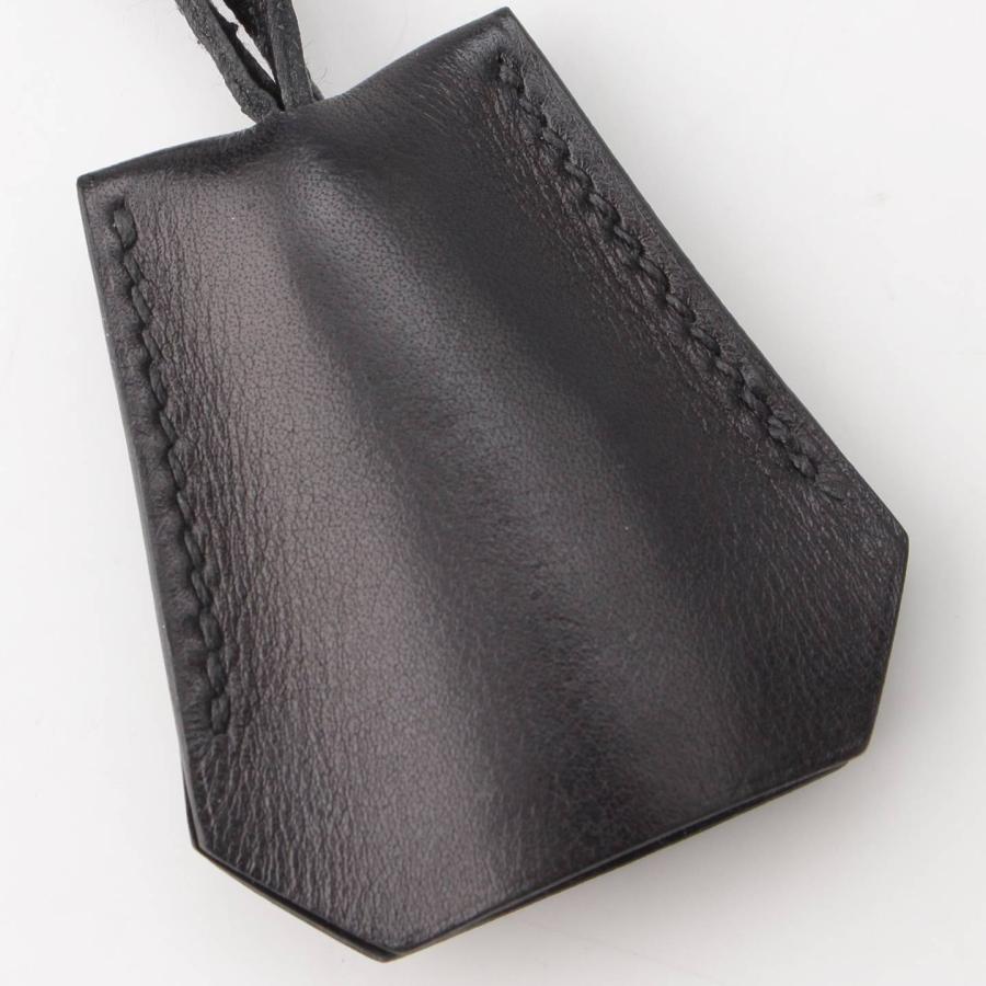 美品HERMES ブラック レザー キークロシェット / ケリーウォッチ
