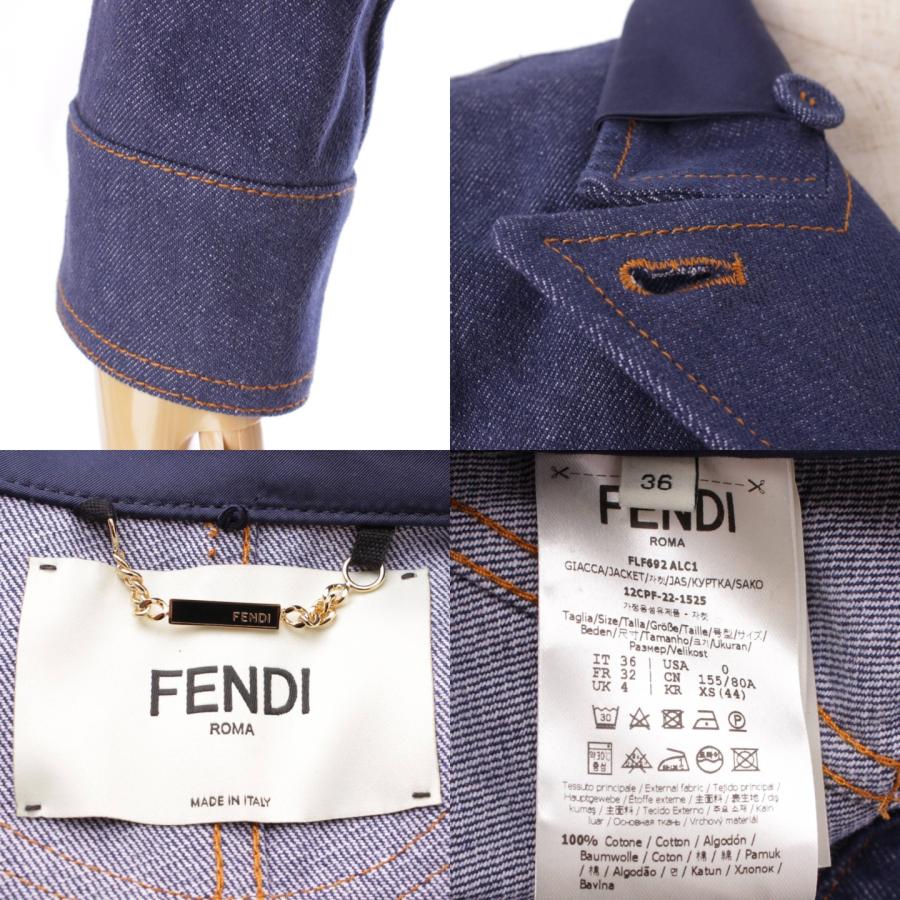 FENDI 【フェンディ】Fendi 22年 ライダース型 ショート デニム FENDI 【フェンディ】Fendi 22年 ライダース型 ショート デニム