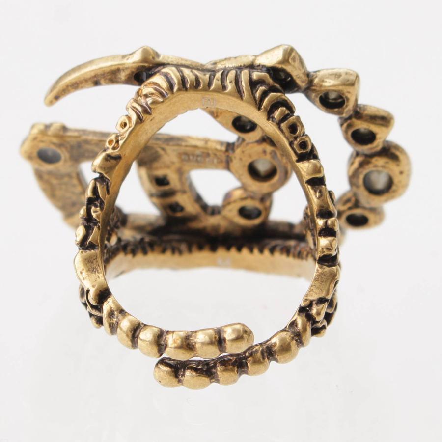 グッチ】Gucci GGマーモント ラインストーン リング 指輪 マルチカラー