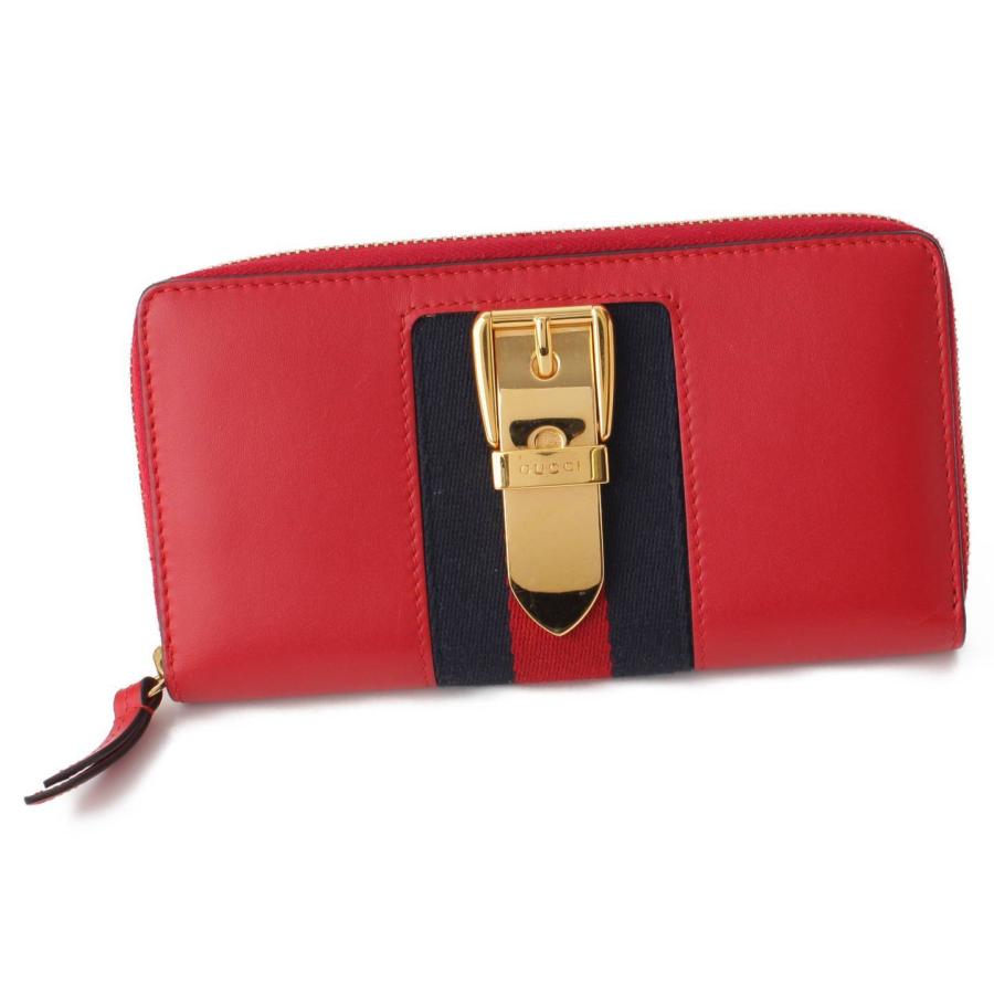 GUCCI 【グッチ】Gucci シルヴィ レザー ジッピーウォレット ラウンド 
