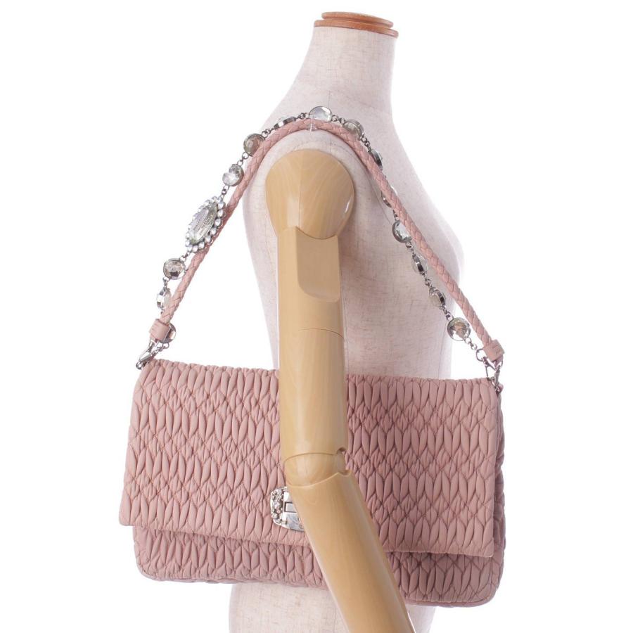 miu 【ミュウミュウ】Miu Miu ナッパクリスタル 2WAY ショルダーバッグ 
