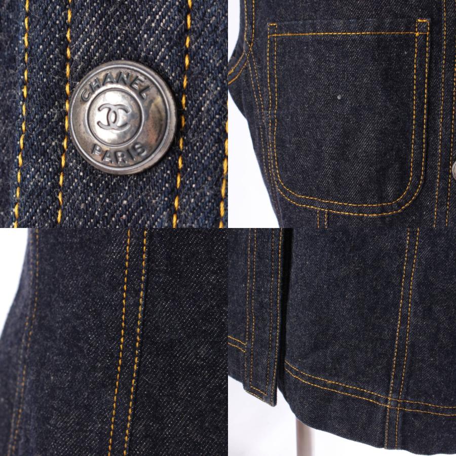 CHANEL 【シャネル】Chanel E97 ノースリーブ デニムワンピース CHANEL 【シャネル】Chanel E97 ノースリーブ デニムワンピース