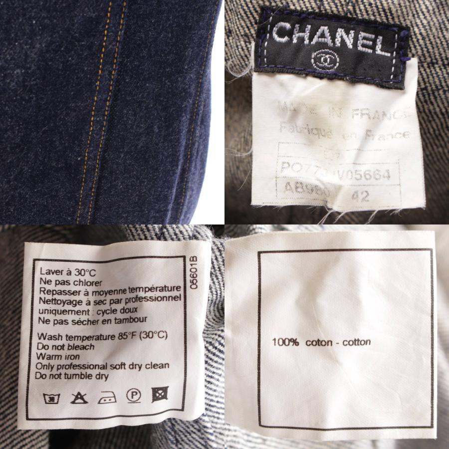 CHANEL 【シャネル】Chanel E97 ノースリーブ デニムワンピース CHANEL 【シャネル】Chanel E97 ノースリーブ デニムワンピース