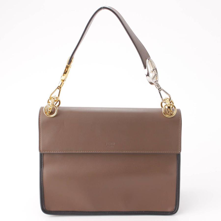 FENDI 【フェンディ】Fendi キャナイエフ ズッカ レザー 2WAY  