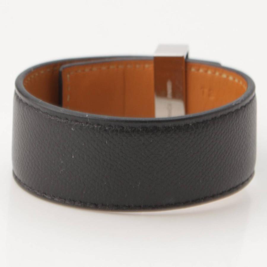 エルメス】Hermes コリエドシアン24 レザー ブレスレット D刻 ブラック 