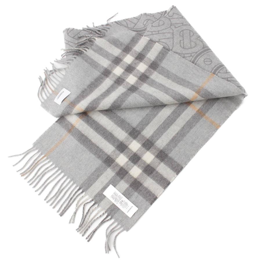 Burberry　London　 カシミヤマフラー　グレー BURBERRY 【バーバリー ロンドン】Burberry London リバーシブル