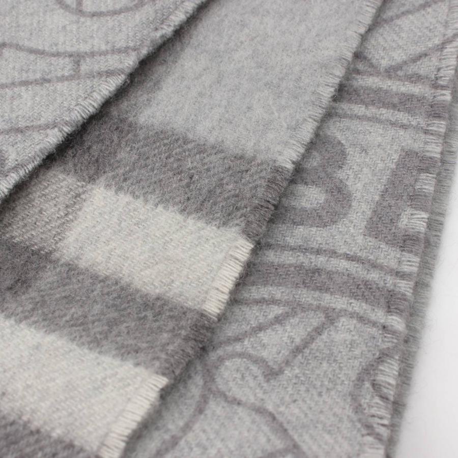 Burberry　London　 カシミヤマフラー　グレー BURBERRY 【バーバリー ロンドン】Burberry London リバーシブル