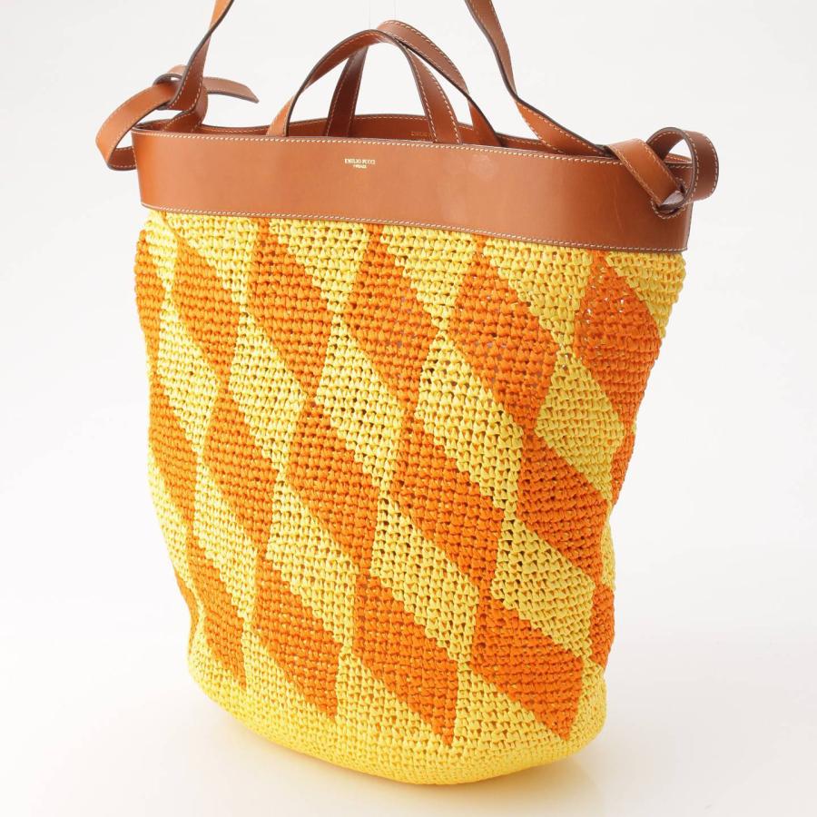 高知インター店】 新品 Emilio Pucci エミリオプッチ かごバッグ