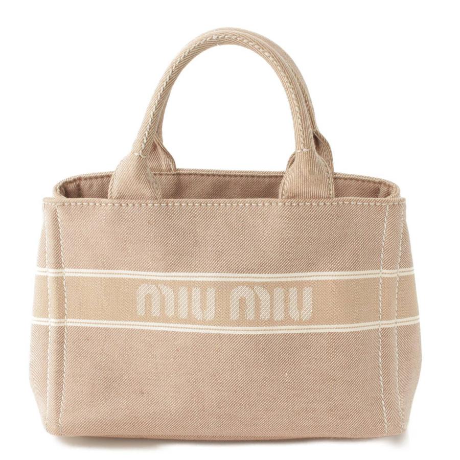 miu 【ミュウミュウ】Miu Miu ジャガード デニム ロゴ 2WAY miu 【ミュウミュウ】Miu Miu ジャガード デニム ロゴ 2WAY
