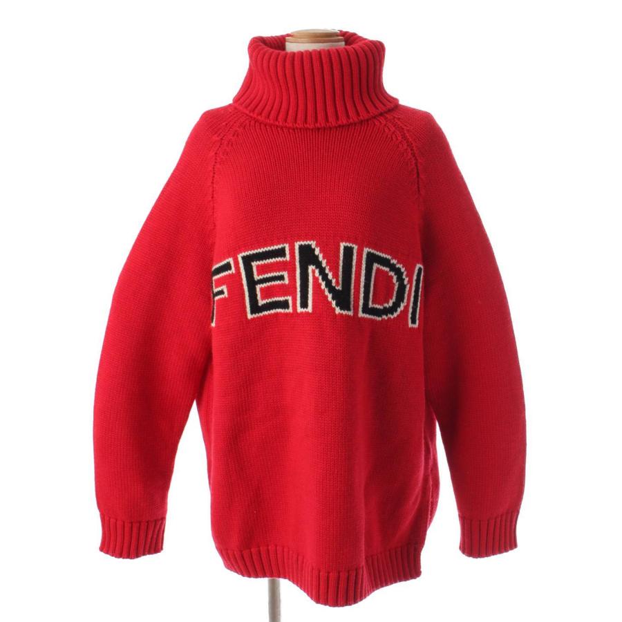 フェンディ】Fendi ロゴ タートルネック ニット トップス セーター