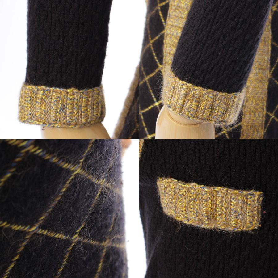 シャネル】Chanel 15K カメリア カシミヤ×シルク×モヘヤ ワンピース 