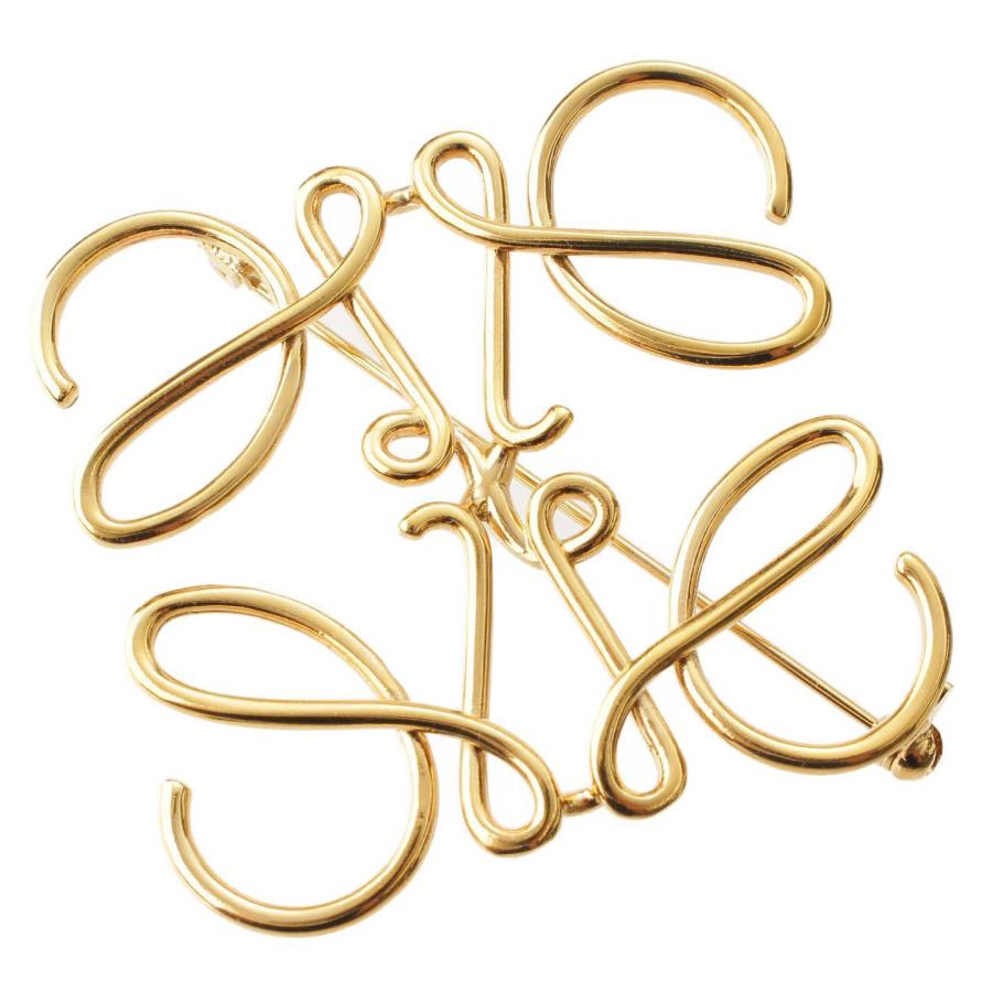 LOEWE 【ロエベ】Loewe アナグラム ピンブローチ 111.25.020 ゴールド  