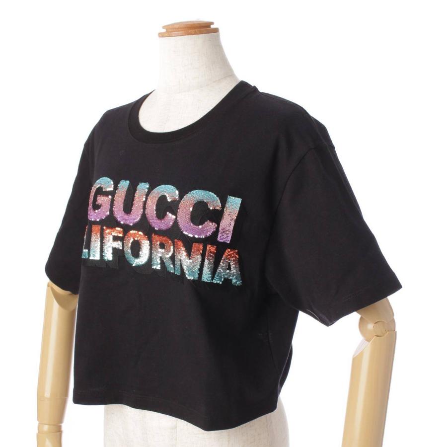 グッチ】Gucci California ショート スパンコール Tシャツ クロップド