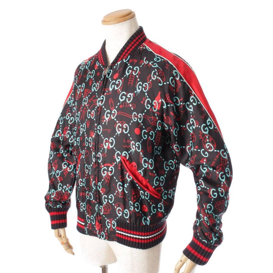 GUCCI 【グッチ】Gucci GGゴースト シルク スカジャン ボンバー GUCCI 【グッチ】Gucci GGゴースト シルク スカジャン ボンバー