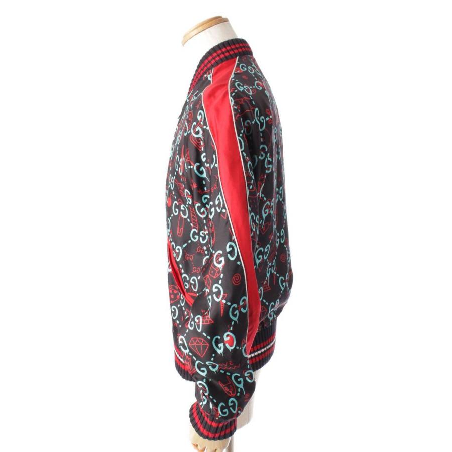GUCCI 【グッチ】Gucci GGゴースト シルク スカジャン ボンバー GUCCI 【グッチ】Gucci GGゴースト シルク スカジャン ボンバー