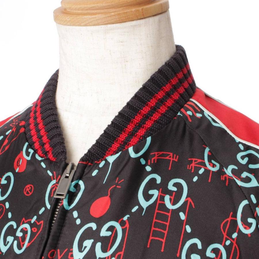 GUCCI 【グッチ】Gucci GGゴースト シルク スカジャン ボンバー GUCCI 【グッチ】Gucci GGゴースト シルク スカジャン ボンバー