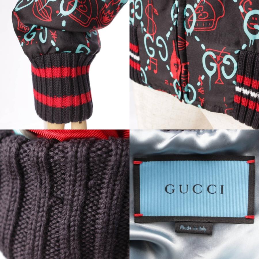 GUCCI 【グッチ】Gucci GGゴースト シルク スカジャン ボンバー GUCCI 【グッチ】Gucci GGゴースト シルク スカジャン ボンバー