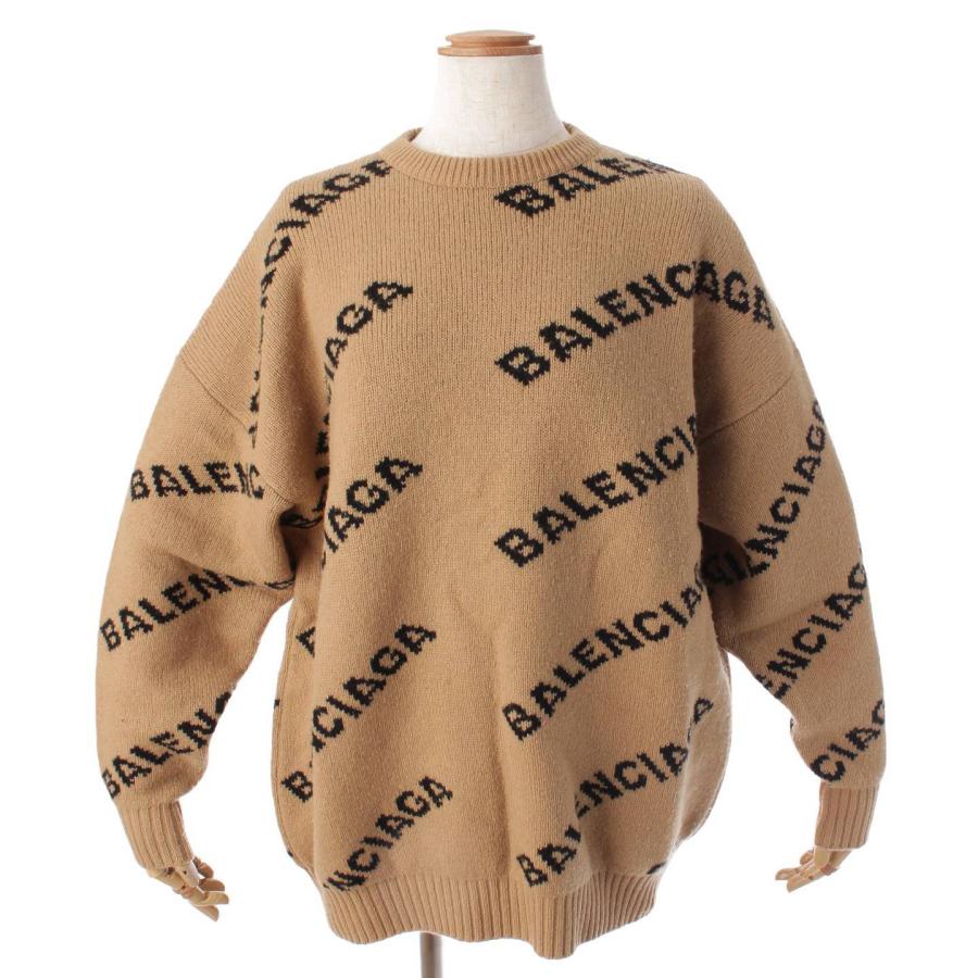 BALENCIAGA 【バレンシアガ】Balenciaga 19年 ロゴジャガード ウール 