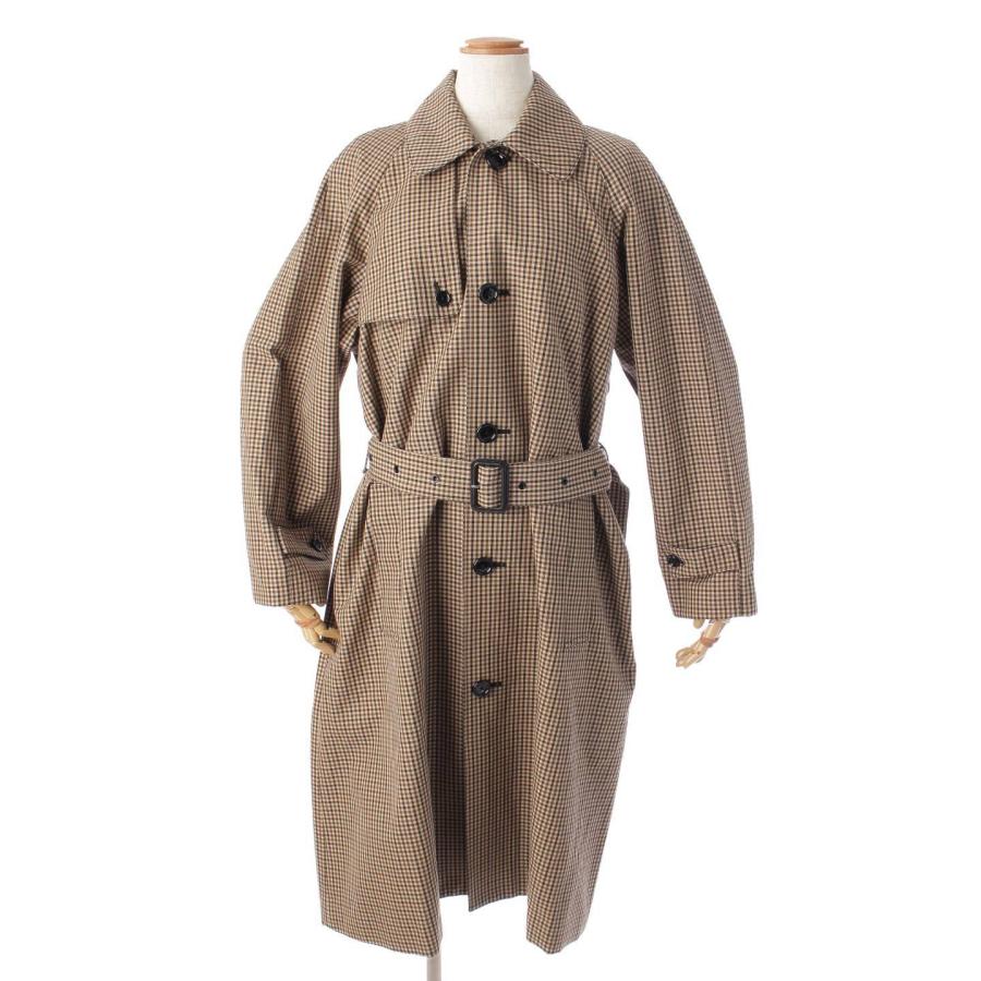 CELINE 【セリーヌ】Celine チェック ウィンドコート ベルテッドロング  