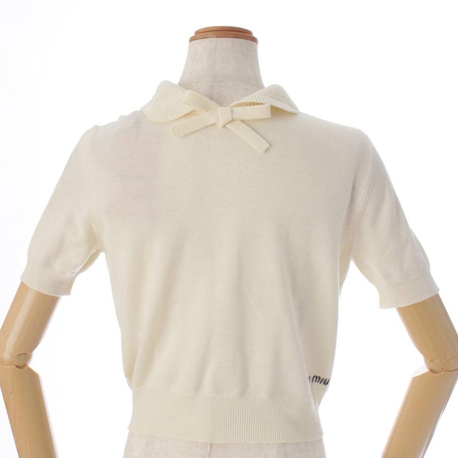 miu miu 半袖ニットトップス 36 アイボリー MIU MIU（ニット/セーター）のフリマアイテム一覧